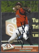 2007 Grandstand Bowie Baysox Felix Romero IP autograph signed card