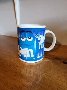 2002 M&M Blue Character Ceramic Coffee Mug by Galerie 2002 Pre Owned - Picture 1 of 4