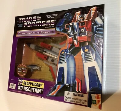 Transformers STARSCREAM Commemorative Series ll 2002! G1 AFA READY! NEW! MISB! Foto 1 de 4