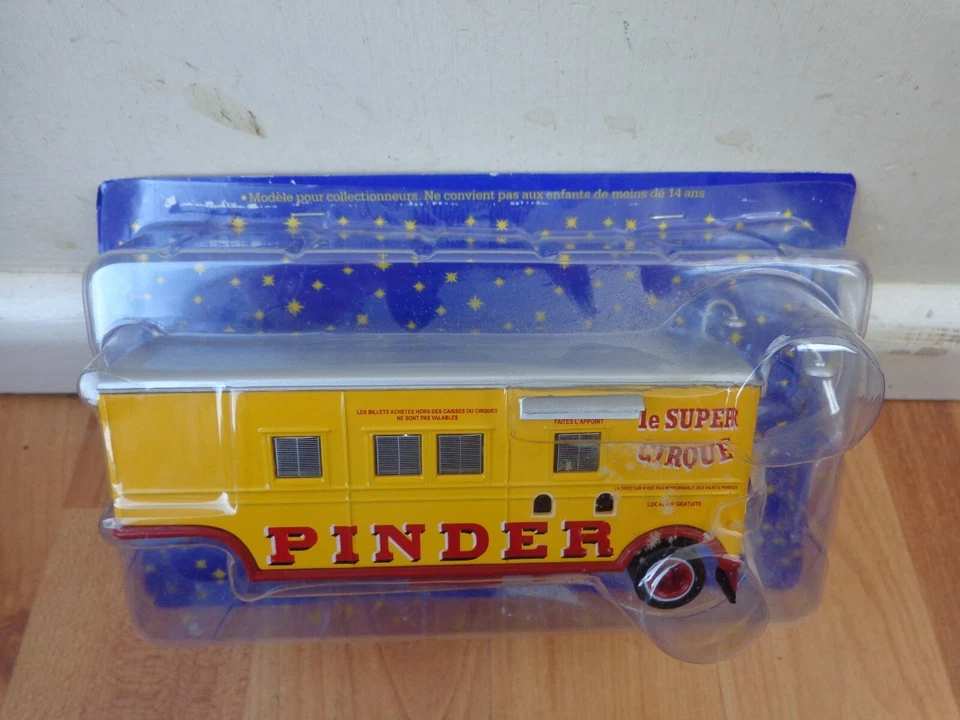Ixo altaya 1/64 Jean Pinder Circo Jean Richard Remorque Scatola Rimorchio Camion - Immagine 1 di 1