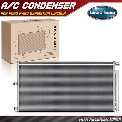 AC Condenser with Receiver Dryer for Ford F-150 2009-2014 Expedition 2007-2014 - Image 1 of 4