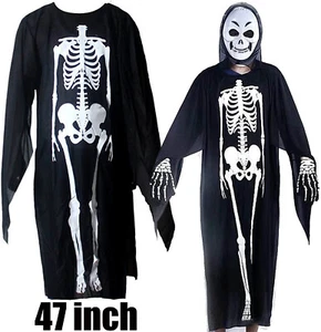 Halloween Skeleton Costume Clothes Ghost Cloak Skeleton Coat Halloween Cosplay - Picture 1 of 5