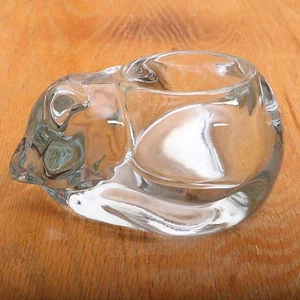 Vintage Glass Cat Votive Candle Holder - Picture 1 of 5