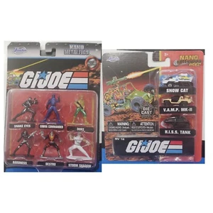GI Joe Nano Minfigs & Rides Set de 2 Sin usar en caja Nuevo VAMP HISS Baroness Destro Cobra - Imagen 1 de 7