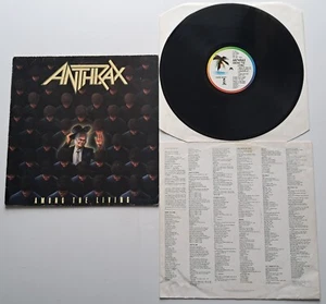 Anthrax - Among The Living UK 1987 Island Records 1st Press LP with Inner Sleeve - Picture 1 of 2