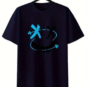 Round Neck Printed T-shirt Casual Short Sleeved Top For Spring And Summer, Perso - Picture 1 of 7