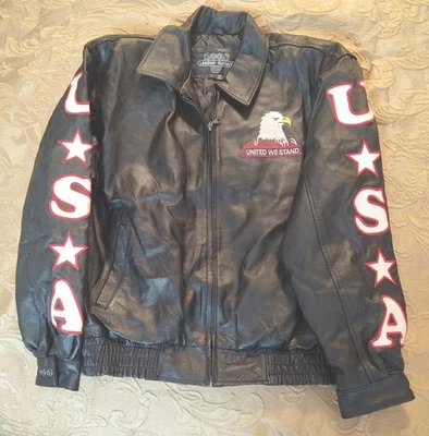 Chaqueta de cuero vintage Leather Gallery adulto L Foto 1 de 4