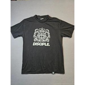 Disciple Shirt Black Graphic Tee Crest Logo Crown Mens XL - Picture 1 of 6