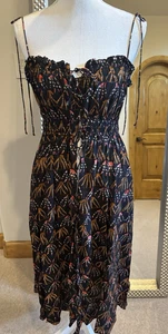 Ulla Johnson neu Fit & Flare mehrfarbiges Sommerkleid Größe Medium Einzelhandel $ 525 - Bild 1 von 11