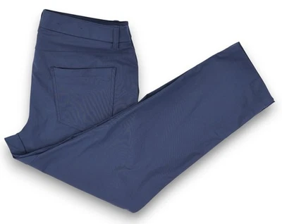Pantalones de golf Lululemon ABC Performance para hombre 34x28 azules 5 bolsillos elásticos M5AQHS Foto 1 de 4