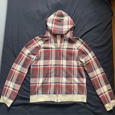 A BATHING APE 00s Check Zip Up Hoodie Size S Full Zip Jacket - Image 1 of 4