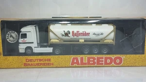 🚗Herpa Albedo MB Actros Tankcontainersattelzug Hasseröder 🚗1/87✨(25/64) - Picture 1 of 2