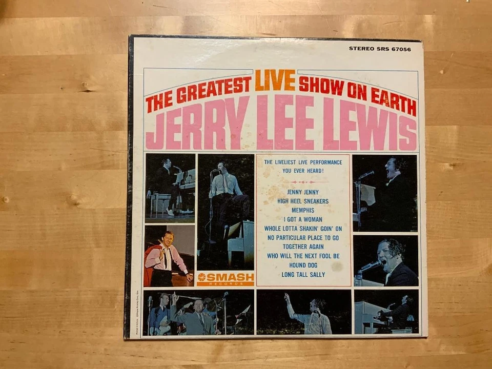Jerry Lee Lewis - The Greatest Live Show on Earth - Vinyl LP Record Album Mono Foto 1 de 1