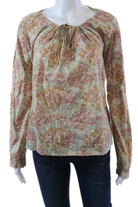 Coast Womens Floral Print Long Sleeves Blouse Multi Colored Cotton Size EUR 44 - Picture 1 of 6