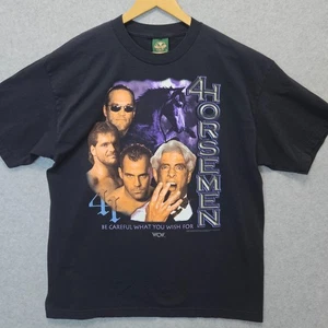 Vintage 1998 WCW 4 Horsemen T-Shirt Herren XL schwarz Ric Flair Benoit Malenko McMichael - Bild 1 von 16