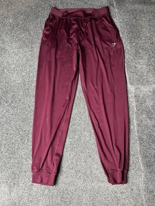 Gymshark Vital Seamless 2.0 Joggers Mens Large Red Tapered Track Pants Trousers - Picture 1 of 12