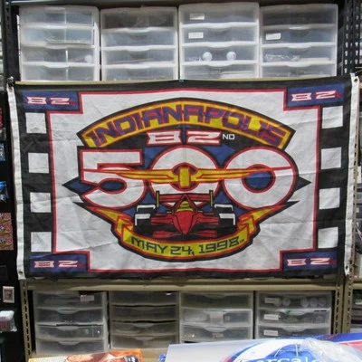 1998 Индианаполис 500 событие 82ND работает логотип коллекционеров флаг 3' x 5' - Изображение 1 из 4