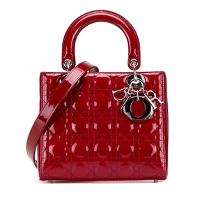 Dior Canage Lady Dior Medium Handbag Shoulder Bag 2WAY Women 【Used】 - Picture 1 of 9