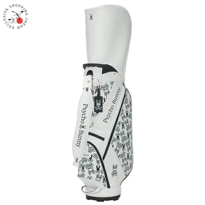 Psycho Bunny Golf Cart Bag Monogram 9 x 46in 4-way 3.2kg Divider 2025 New White - Image 1 of 4