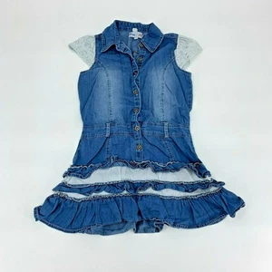 Abito jeans denim bambina stile libero bambino ragazzo taglia 8 - Foto 1 di 4