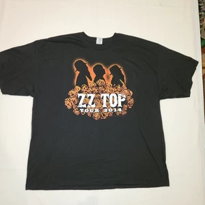 ZZ Top 2014 Tour Shirt Adult 3XLarge Black Alstyle Band Double Sided Concert Tee - Picture 1 of 19