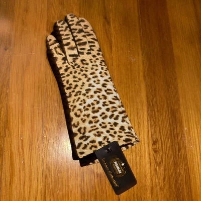  Guantes táctiles inteligentes para mujer de vacaciones con animales de leopardo Foto 1 de 4