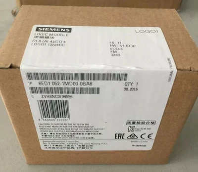 NEW 6ED1 052-1MD00-0BA6 Siemens PLC LOGO! Logic Extension Module 81/P 40/P 24V - Image 1 of 4
