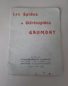 RARE ANCIEN CATALOGUE LES SPIDOS STEREOSPIDOS GAUMONT - Foto 1 di 7