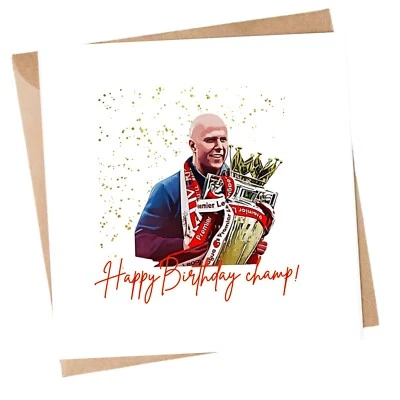 SPORTYGREETINGS Reds Fan Card 20 Times - Premier League Winners Birthday Card - Reds Boss Card