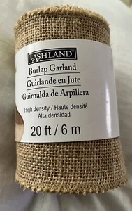 Burlap Ribbon Garland Spool 5 in x 20 ft ASHLAND Wedding Gift Wrap Craft - Picture 1 of 2