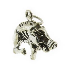925 Sterling Silver Razorback Charm Made in USA - Picture 1 of 1