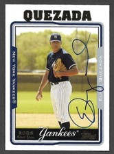2004 TOPPS #326  Elvys Quezada  NEW YORK YANKEES  SIGNED AUTOGRAPH AUTO COA