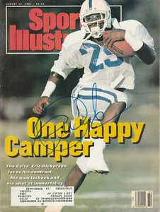 ERIC DICKERSON SIGNED AUTO'D SPORTS ILLUSTRATED MAGAZINE LA RAMS COLTS SMU HOF C - Picture 1 of 1