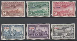 ESPAÑA 1931 SPAIN NUEVO MINT MNH EDIFIL 630-635 SCOTT CO1-CO6 LOTE 1 - Imagen 1 de 1