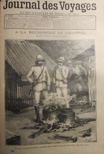 JOURNAL DES VOYAGES N° 825 de 1893 AFRIQUE SÉNÉGAL MISSION CRAMPEL CANNIBALISME  - Foto 1 di 1