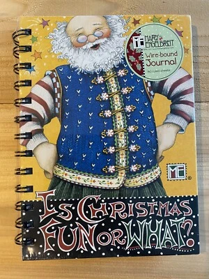 Mary Engelbreit Christmas Journal 80 Pages Spiral Bound Santa 7 X 5 Sealed New - Image 1 of 2