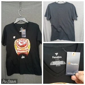 New Fanatics Kansas City Chiefs Super Bowl LIV Ring Men's L/S T Shirt Large  - Picture 1 of 6
