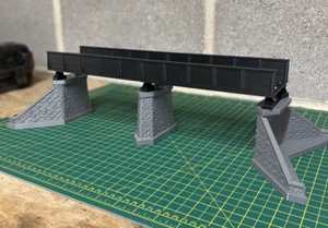 OO Gauge Model Railway Scenery Iron Girder Bridge 1:76 Scale - Picture 1 of 6