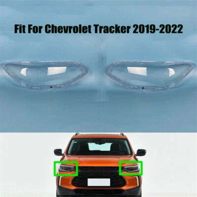 Par de cubiertas de lentes transparentes para faros para Chevrolet Tracker 2019-2022 Foto 1 de 3