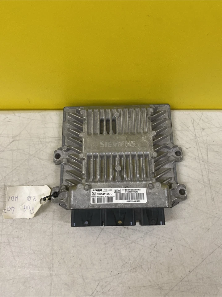 MÓDULO CONTROL MOTOR PEUGEOT 407 HDI SIEMENS ECU 5WS40196F-T Foto 1 de 4
