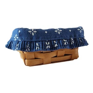 Cesta y forro firmados por Longaberger 1997 de colección 4,5 L x 3,25 W x 2,25 H rectángulo - Imagen 1 de 11