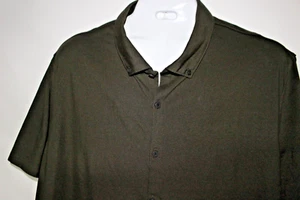 MERCER + METTLE GREEN PERFORMANCE S/S Button-Up CAMP SHIRT SZ: 3XL 3X PRE-OWNED - Picture 1 of 2