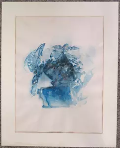 Quadro Joshua Stevens Belle Arti Blu Vibrante Cornice Argento Artista Colorado - Foto 1 di 7