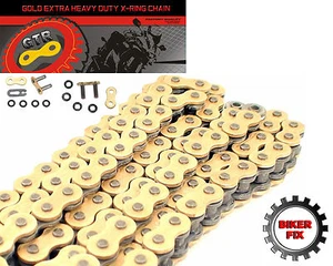 FITS Ducati 999 R 2006 Gold Extra Heavy Duty X-Ring Chain - Picture 1 of 1