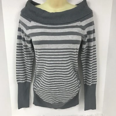 NOVA BLUSA SUÉTER BONGO cinza listrada manga longa gola alta júnior média nova com etiquetas - Imagem 1 de 4