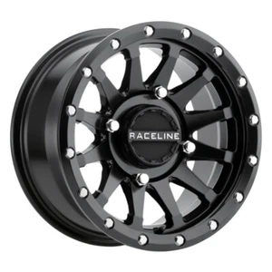 RACELINE A95B Trophy 15X6 4X156 Offset 40 Black Simulated Beadlock (Qty of 1) - Picture 1 of 2