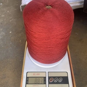 Silk & Cashmere blend Yarn cone color in red #1 - Picture 1 of 6