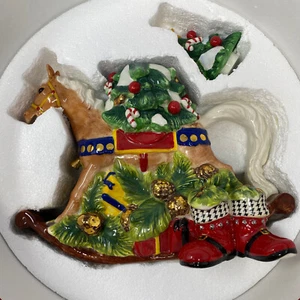 Waterford Holiday Heirlooms Rocking Horse Teapot Limited Edition w/ Box READ! - Picture 1 of 11
