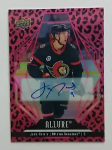 2022-23 Upper Deck Allure Pink Leopard Autographs Josh Norris Senators Sabres SP - Picture 1 of 2