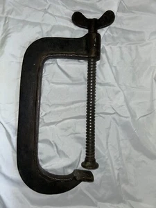 Rare Antique Vtg P&L No.7 Welding C-Clamp W/7.5" Opening 4" Throat Nice - Picture 1 of 5